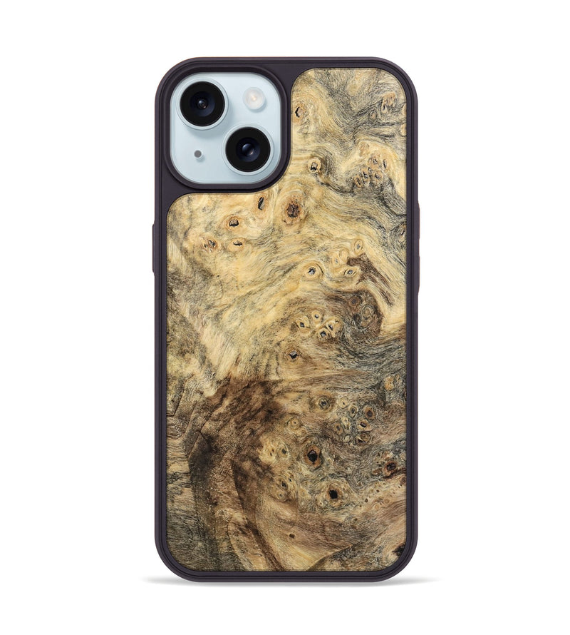 iPhone 15 Wood Phone Case - Mansum (Wood Burl, 741987)