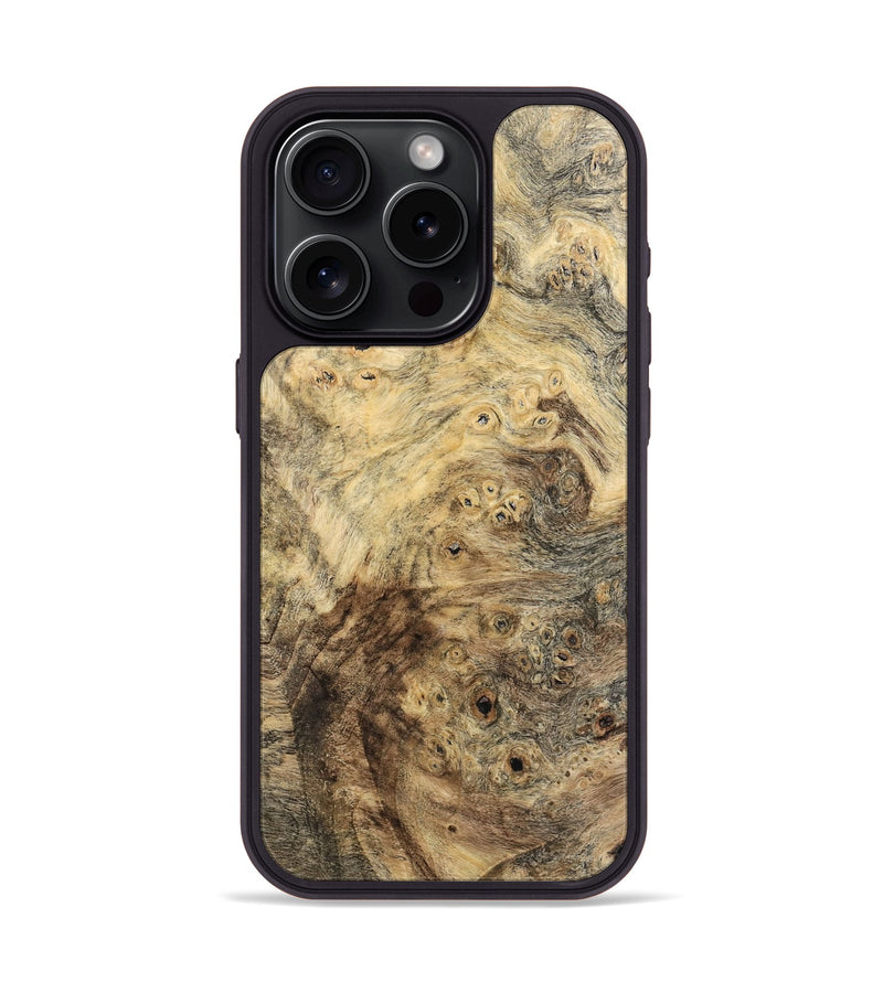 iPhone 15 Pro Wood Phone Case - Mansum (Wood Burl, 741987)