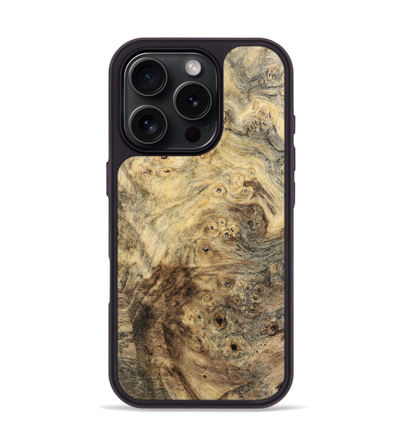 iPhone 16 Pro Wood Phone Case - Mansum (Wood Burl, 741987)