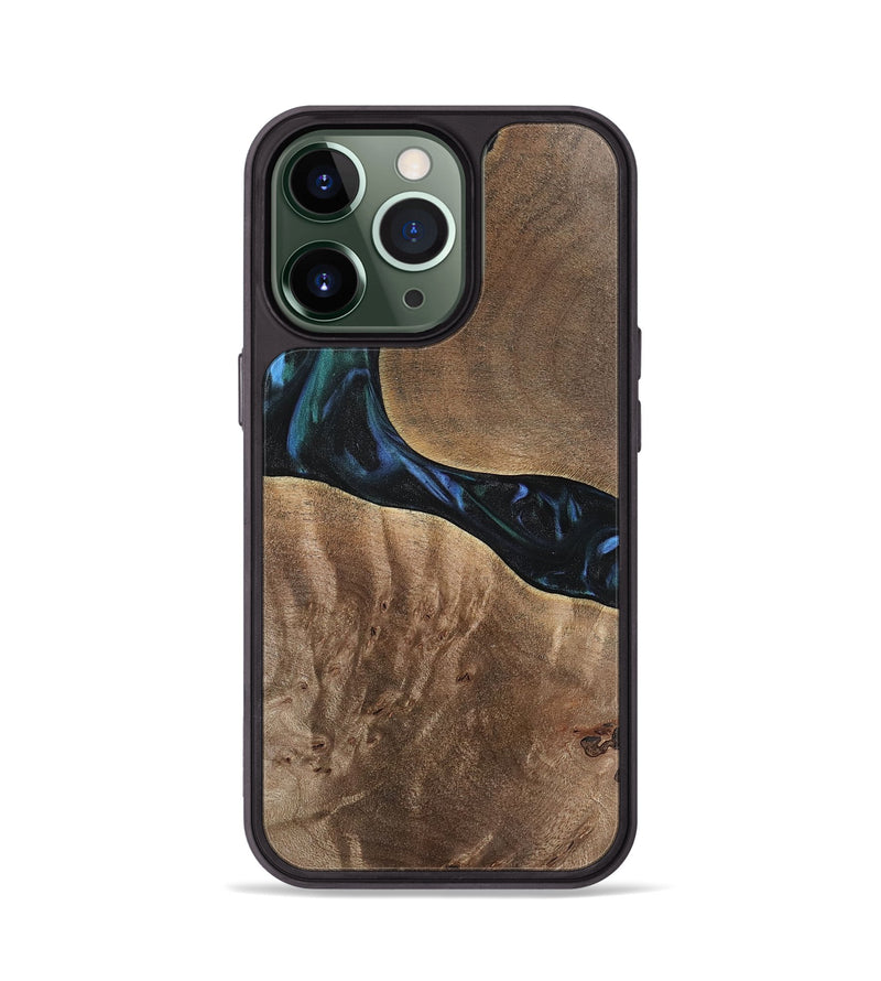 iPhone 13 Pro Wood Phone Case - Aron (Blue, 741988)