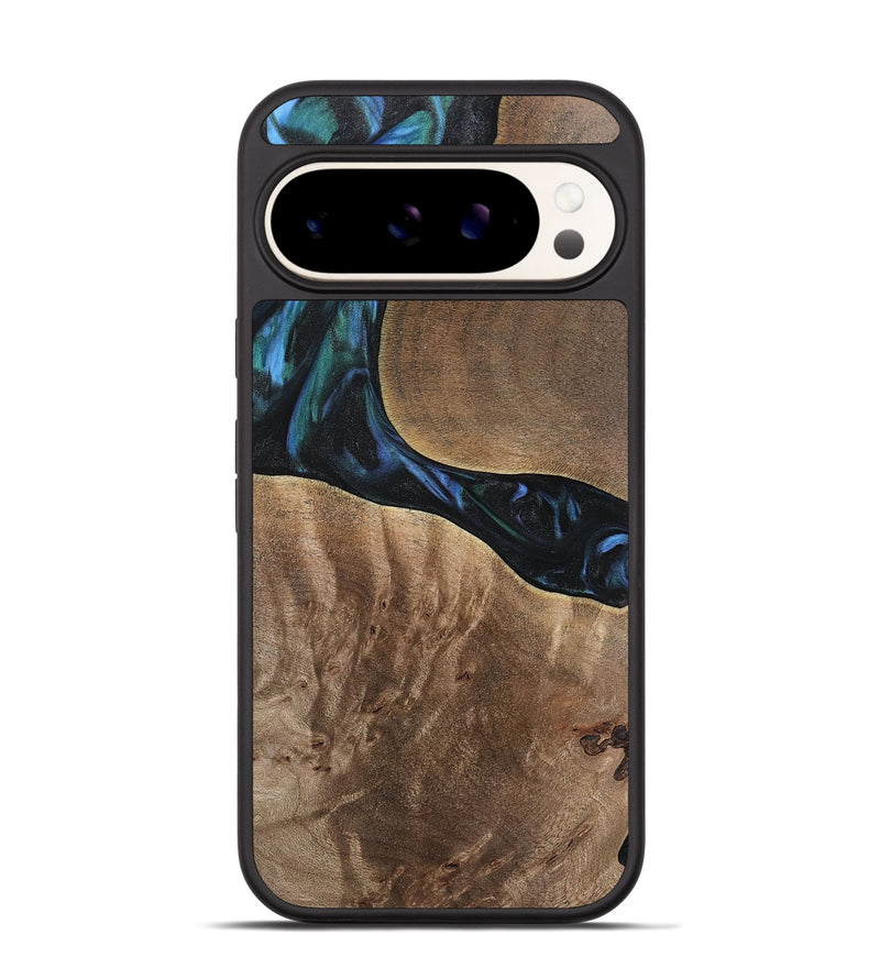 Pixel 9 Pro Wood Phone Case - Aron (Blue, 741988)