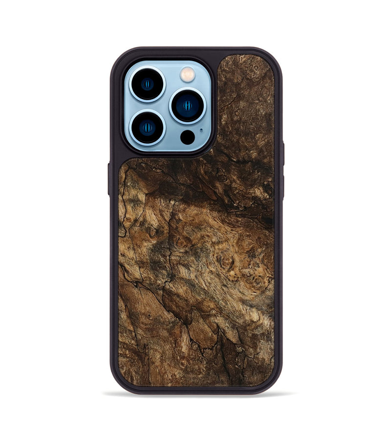 iPhone 14 Pro Wood Phone Case - Amari (Wood Burl, 741989)