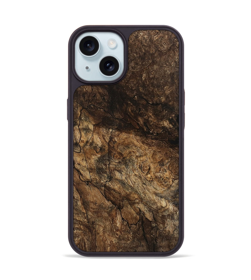 iPhone 15 Wood Phone Case - Amari (Wood Burl, 741989)