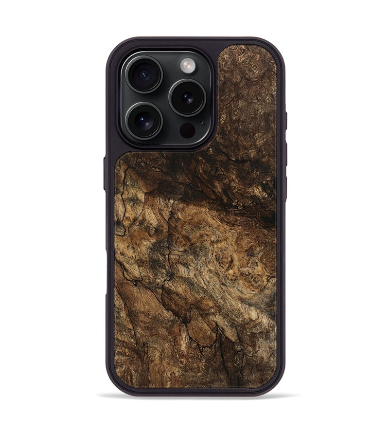 iPhone 16 Pro Wood Phone Case - Amari (Wood Burl, 741989)