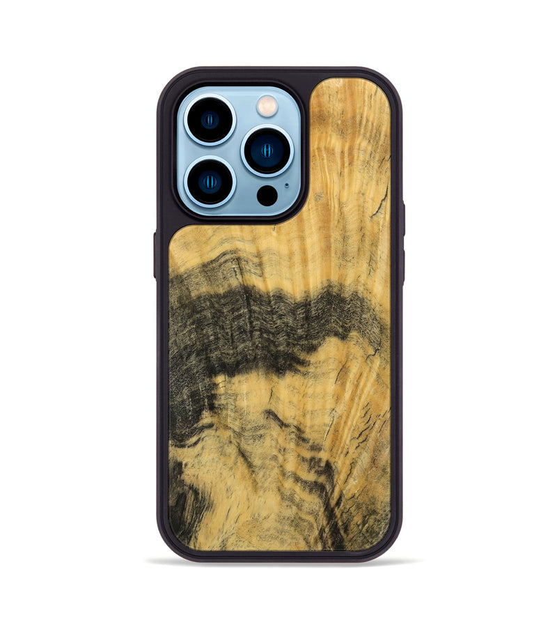 iPhone 14 Pro Wood Phone Case - Justus (Wood Burl, 741991)