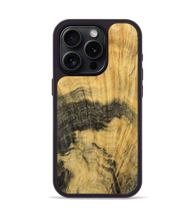 iPhone 15 Pro Wood Phone Case - Justus (Wood Burl, 741991)