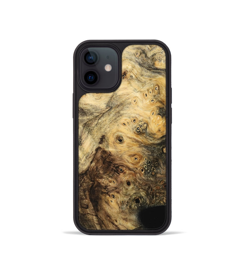 iPhone 12 mini Wood Phone Case - Mewa (Wood Burl, 742000)