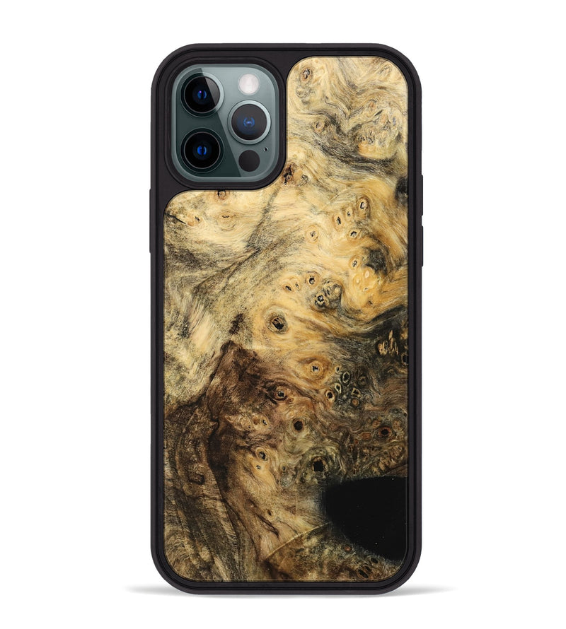 iPhone 12 Pro Max Wood Phone Case - Mewa (Wood Burl, 742000)