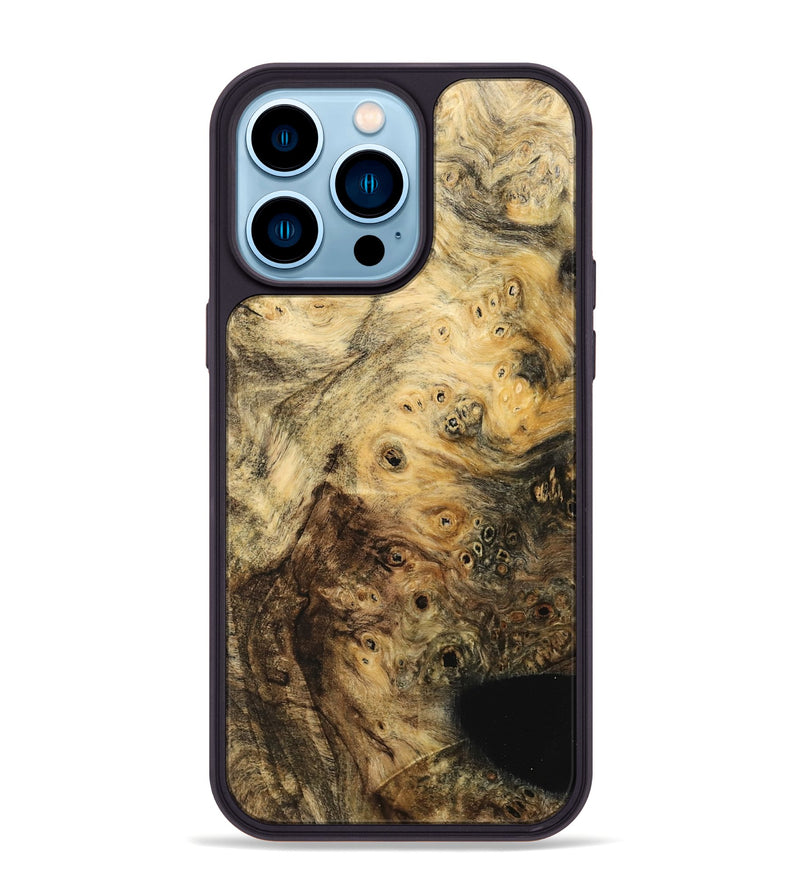 iPhone 14 Pro Max Wood Phone Case - Mewa (Wood Burl, 742000)