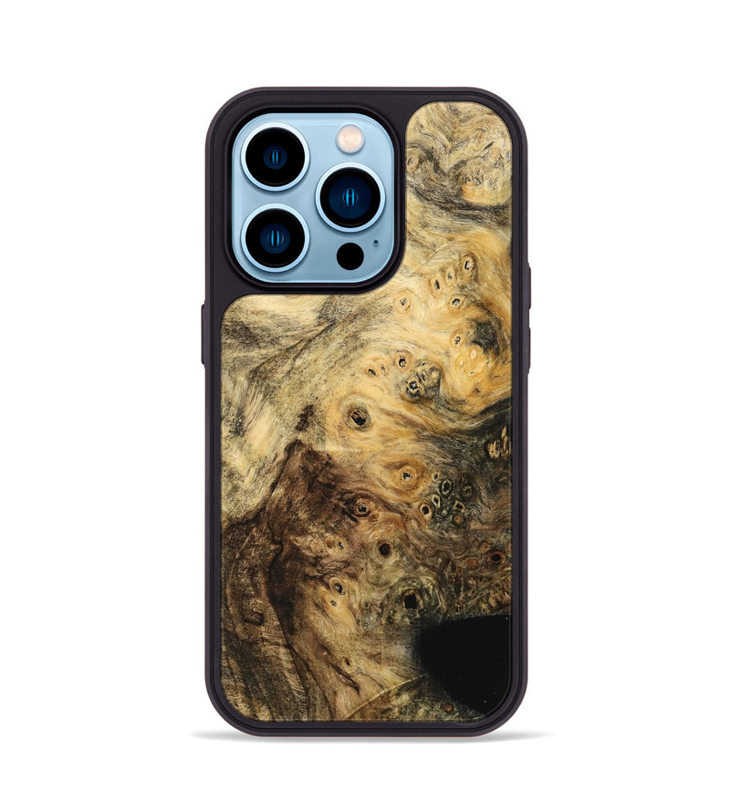 iPhone 14 Pro Wood Phone Case - Mewa (Wood Burl, 742000)