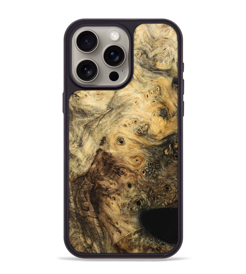 iPhone 15 Pro Max Wood Phone Case - Mewa (Wood Burl, 742000)