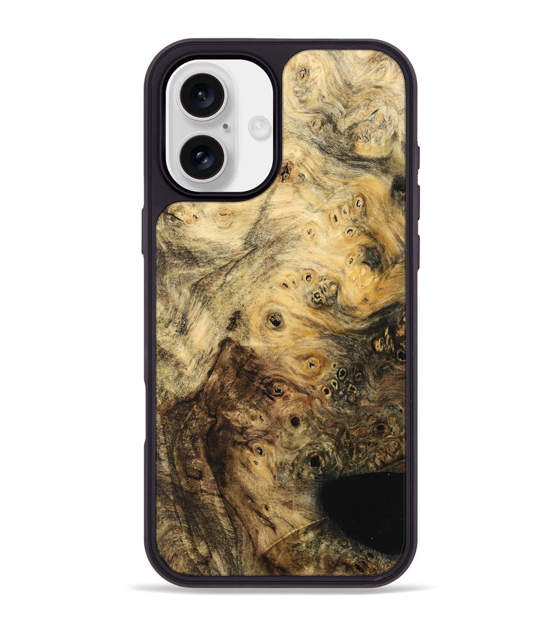 iPhone 16 Plus Wood Phone Case - Mewa (Wood Burl, 742000)