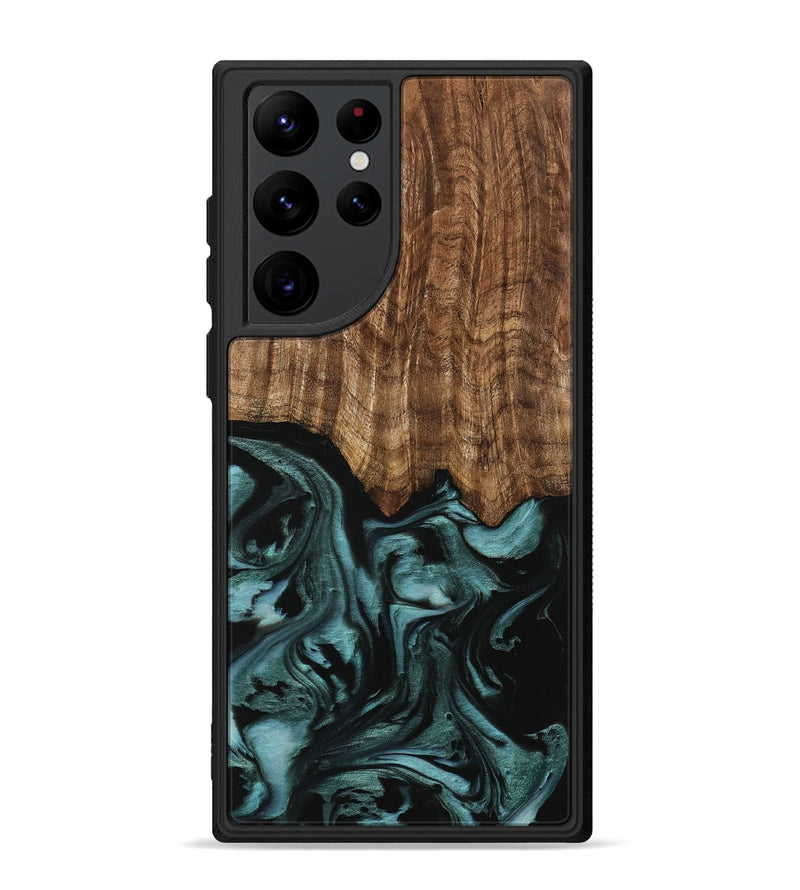 Galaxy S22 Ultra Wood Phone Case - Benet (Green, 742001)