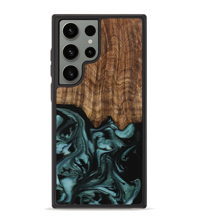 Galaxy S23 Ultra Wood Phone Case - Benet (Green, 742001)