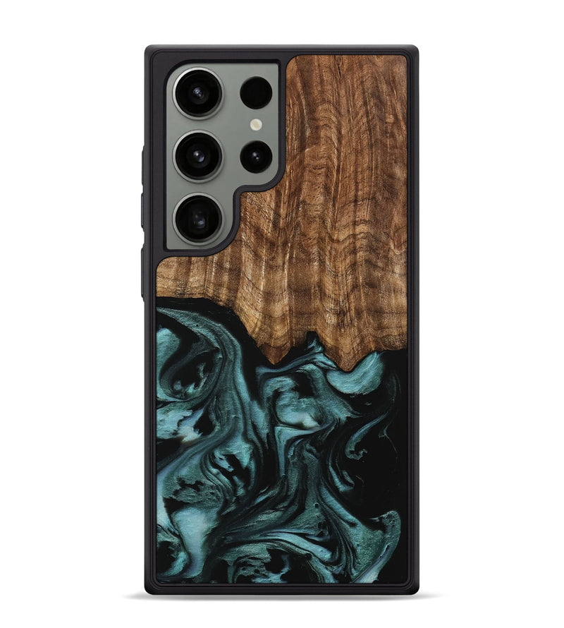 Galaxy S24 Ultra Wood Phone Case - Benet (Green, 742001)