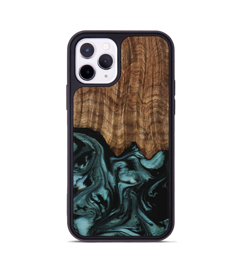 iPhone 11 Pro Wood Phone Case - Benet (Green, 742001)