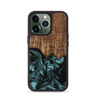 iPhone 13 Pro Wood Phone Case - Benet (Green, 742001)