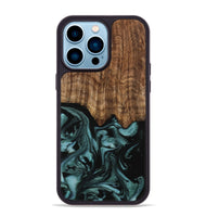 iPhone 14 Pro Max Wood Phone Case - Benet (Green, 742001)