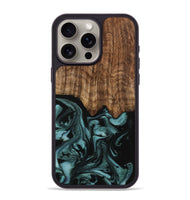 iPhone 15 Pro Max Wood Phone Case - Benet (Green, 742001)