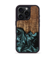 iPhone 16 Pro Wood Phone Case - Benet (Green, 742001)