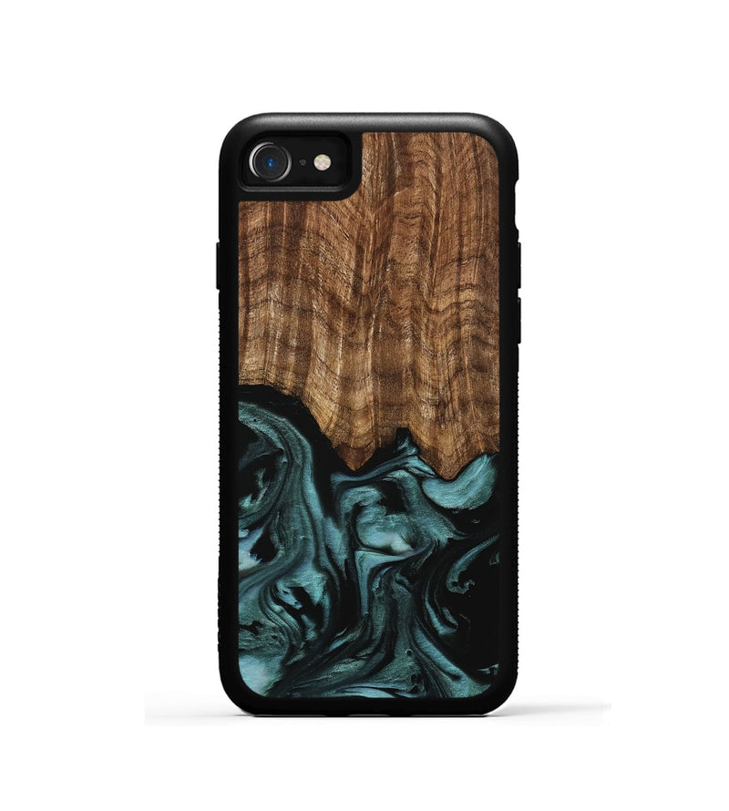 iPhone SE Wood Phone Case - Benet (Green, 742001)