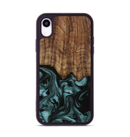 iPhone Xr Wood Phone Case - Benet (Green, 742001)