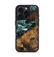 iPhone 16 Pro Wood Phone Case - Lynnell (Green, 742002)