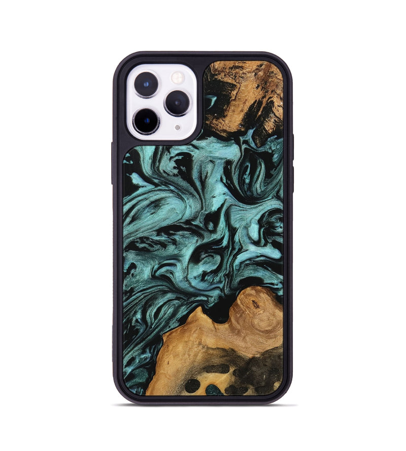 iPhone 11 Pro Wood Phone Case - Celesta (Green, 742003)