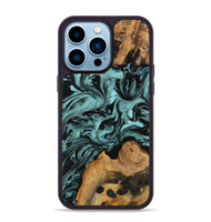 iPhone 14 Pro Max Wood Phone Case - Celesta (Green, 742003)