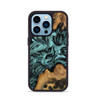 iPhone 14 Pro Wood Phone Case - Celesta (Green, 742003)