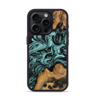 iPhone 15 Pro Wood Phone Case - Celesta (Green, 742003)