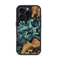 iPhone 16 Pro Wood Phone Case - Celesta (Green, 742003)