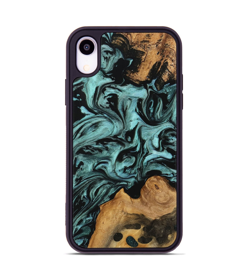 iPhone Xr Wood Phone Case - Celesta (Green, 742003)