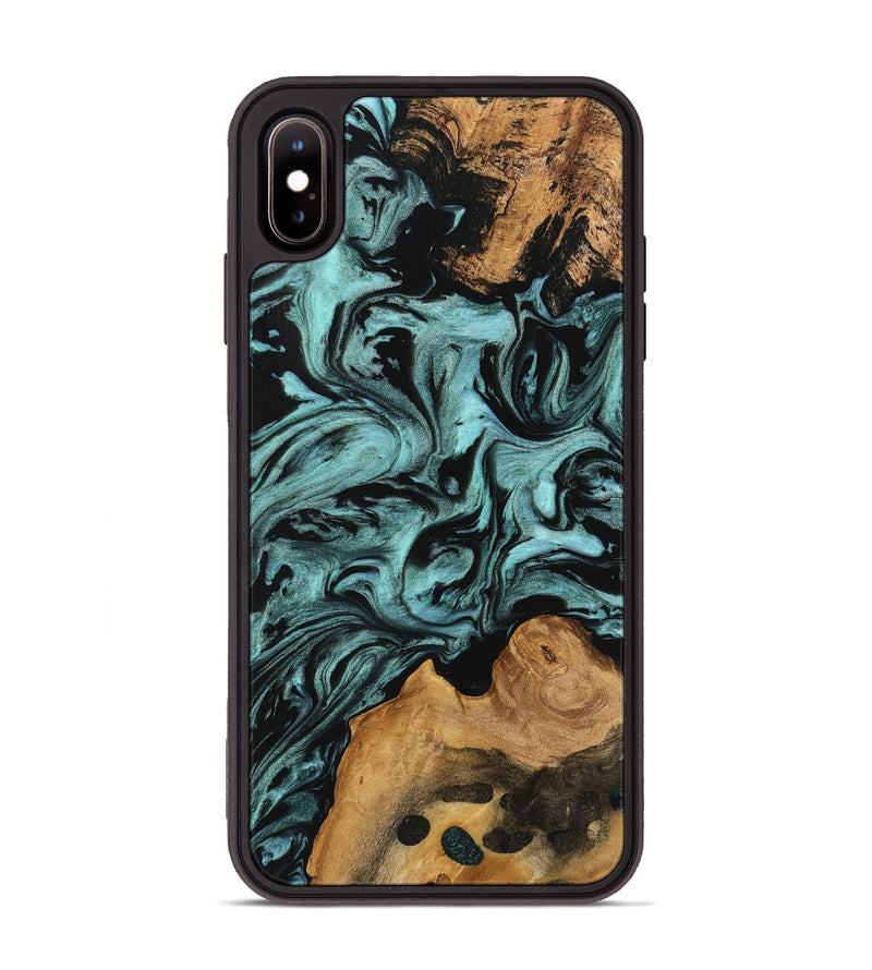 iPhone Xs Max Wood Phone Case - Celesta (Green, 742003)