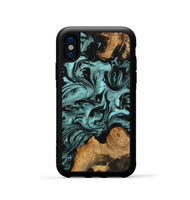 iPhone Xs Wood Phone Case - Celesta (Green, 742003)