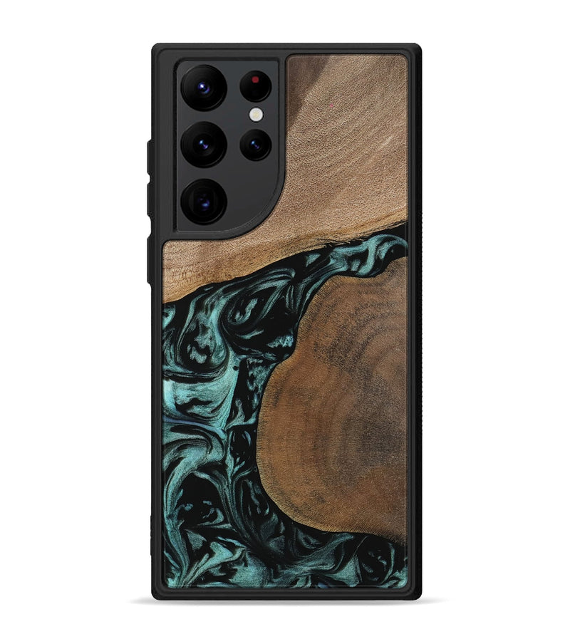 Galaxy S22 Ultra Wood Phone Case - Martina (Green, 742004)