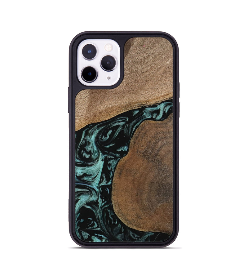 iPhone 11 Pro Wood Phone Case - Martina (Green, 742004)