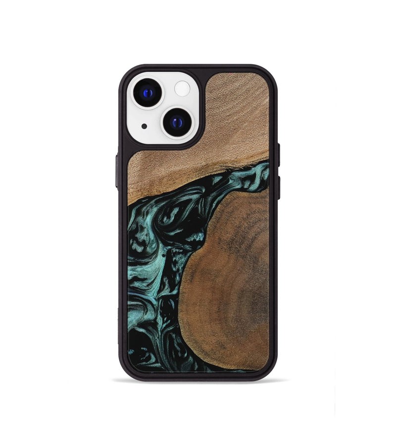 iPhone 13 mini Wood Phone Case - Martina (Green, 742004)