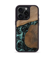 iPhone 15 Pro Wood Phone Case - Martina (Green, 742004)