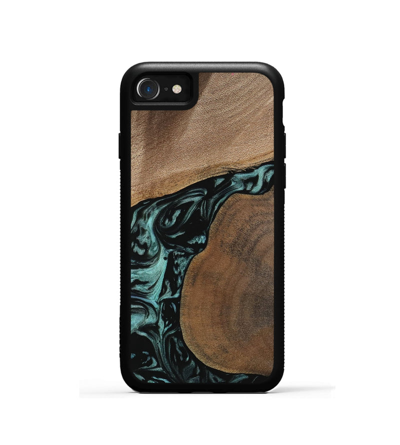 iPhone SE Wood Phone Case - Martina (Green, 742004)