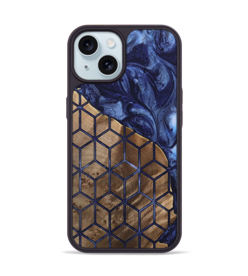 iPhone 15 Wood Phone Case - Orelia (Pattern, 742005)