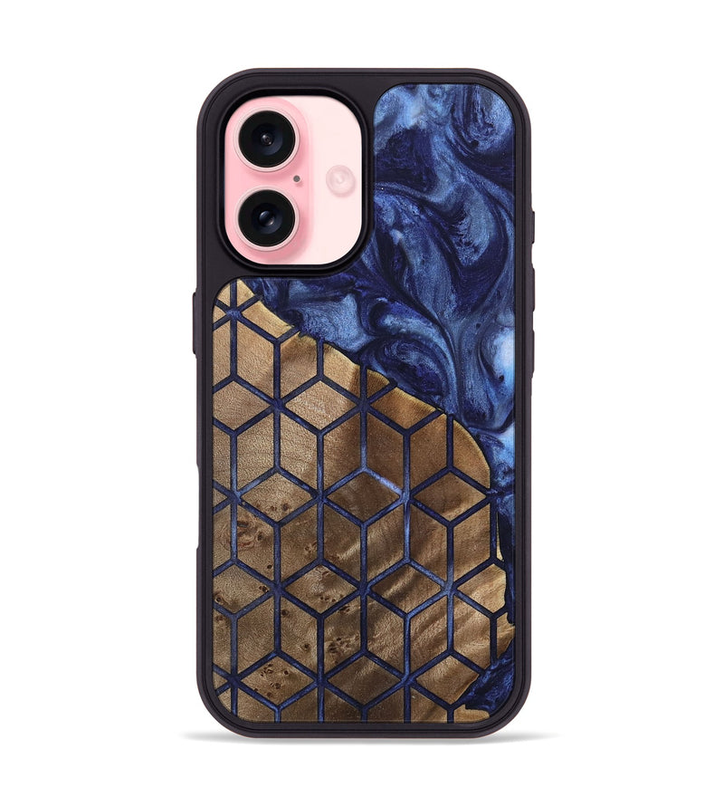 iPhone 16 Wood Phone Case - Orelia (Pattern, 742005)