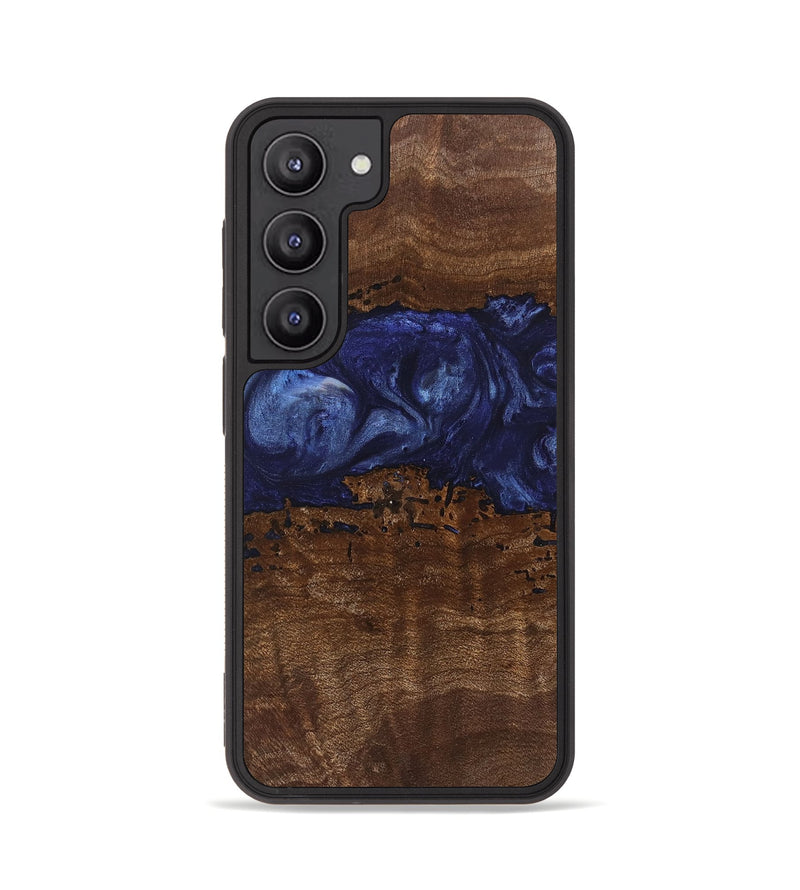 Galaxy S23 Wood Phone Case - Jayla (Blue, 742006)