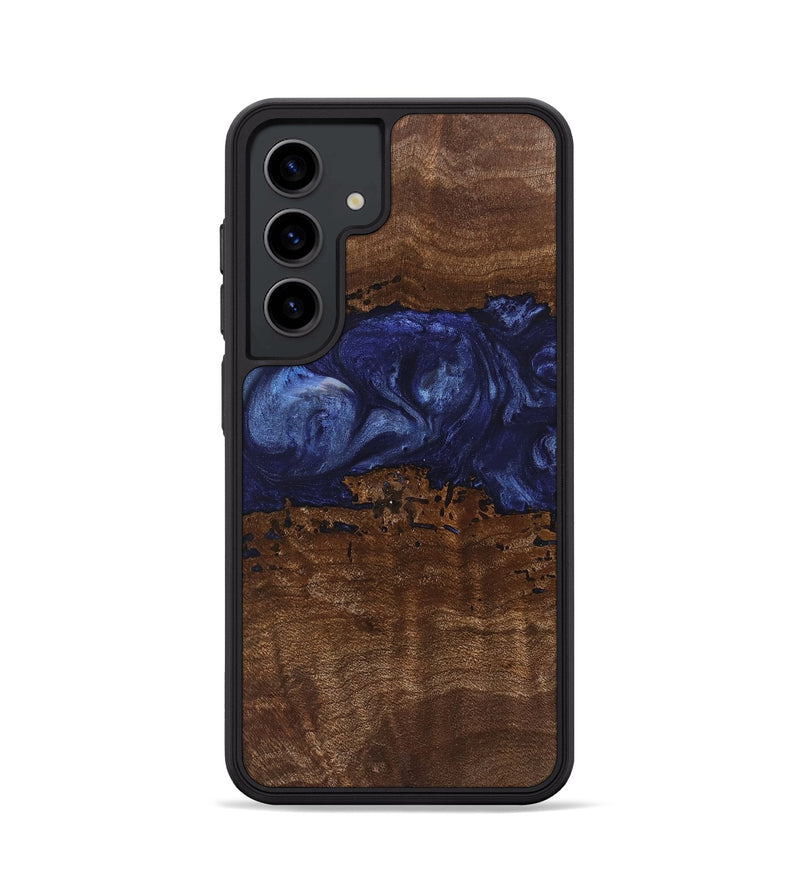 Galaxy S24 Wood Phone Case - Jayla (Blue, 742006)