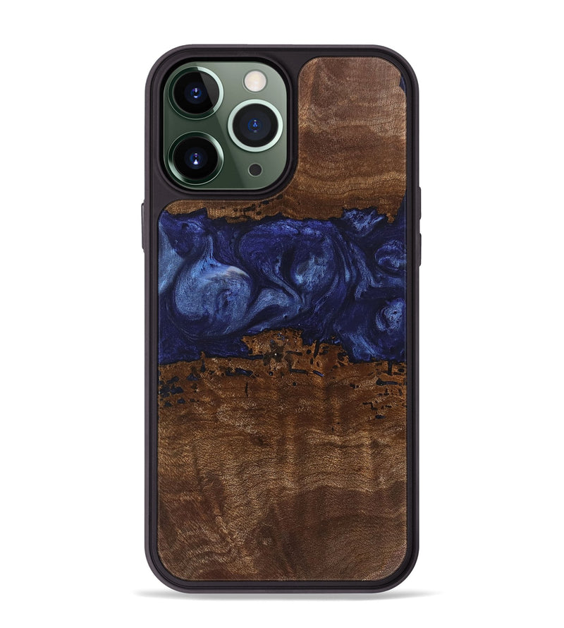 iPhone 13 Pro Max Wood Phone Case - Jayla (Blue, 742006)