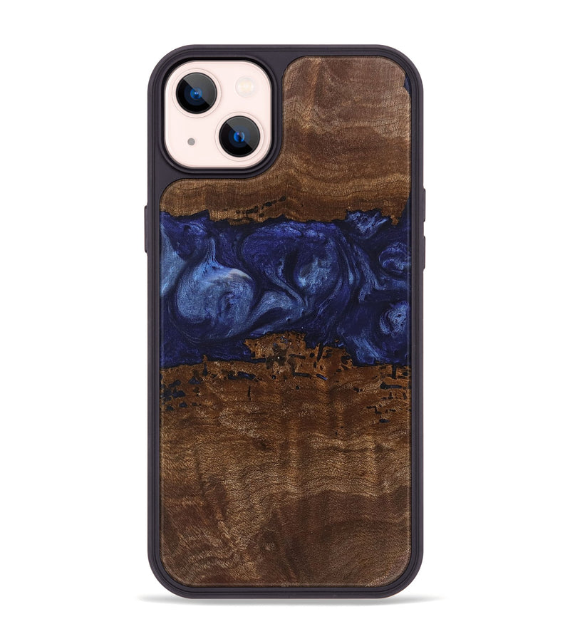 iPhone 14 Plus Wood Phone Case - Jayla (Blue, 742006)