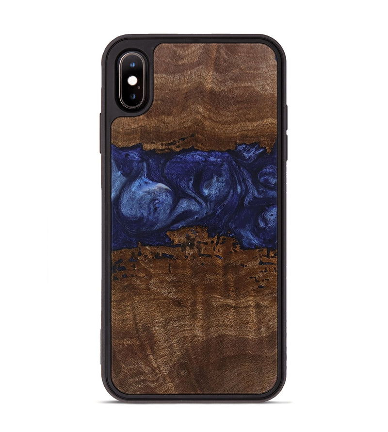 iPhone Xs Max Wood Phone Case - Jayla (Blue, 742006)