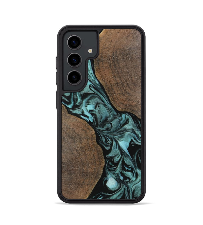 Galaxy S24 Wood Phone Case - Junette (Green, 742008)