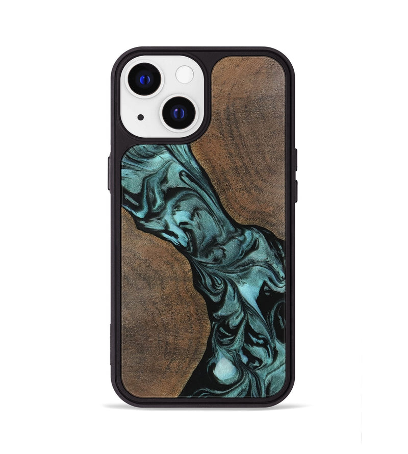 iPhone 13 Wood Phone Case - Junette (Green, 742008)