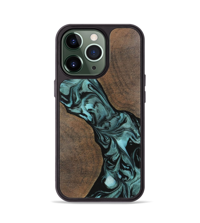 iPhone 13 Pro Wood Phone Case - Junette (Green, 742008)